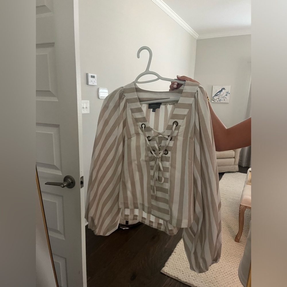 Hudson Gray striped blouse